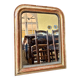 Louis Philippe mirror in gilded stucco ☐ 63.5 x 51 cm