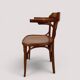 Fauteuil de bureau bistrot en hêtre courbé, style Thonet, circa 1960