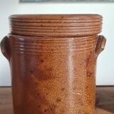 Set of 4 stoneware grease pots