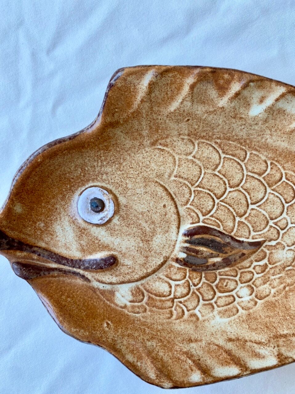Empty vintage fish bag
