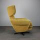 Mid-century style swivel wingback chair from the 1960s, Czechoslovakia