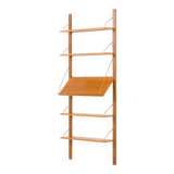 Scandinavian vintage shelving unit in oak, 1960s