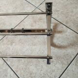 art deco coat rack in chrome metal