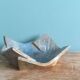 AP ceramic trinket tray with lace-like embroidery effect
