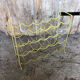 Old bottle holder holder yellow metal