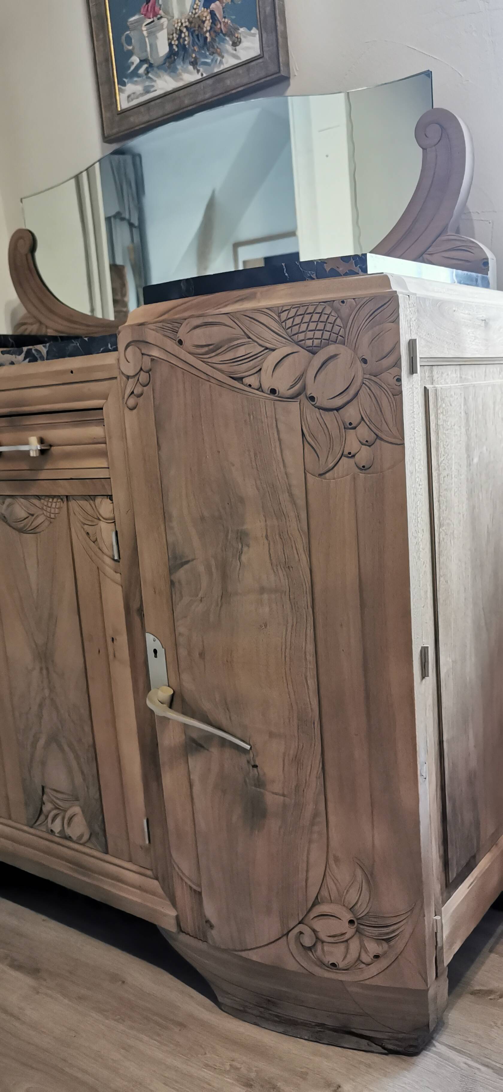 Art Deco Sandblasted Buffet