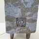 Vintage 1970s table lamp in cement & stones