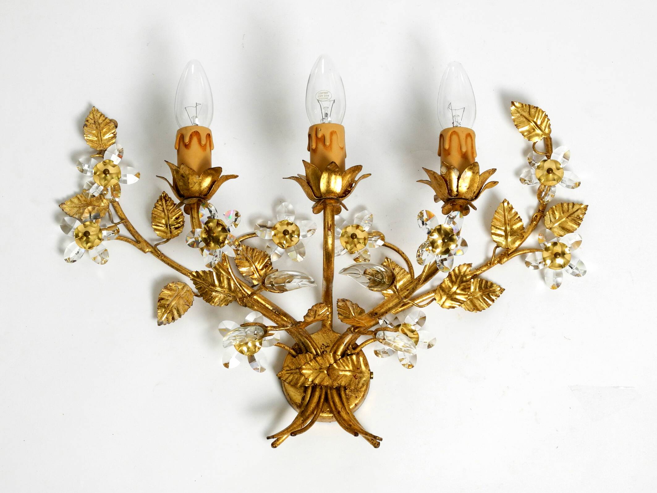 Applique florentine dorée, Italie années 1980