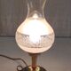 Table lamp in gilded brass and glass - mid 20th century.