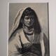 Old orientalist engraving - Gustav Richter - Late 19th century
