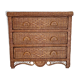 Commode vintage en rotin
