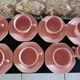 Tea service for 7 people powder pink + sugar bowl