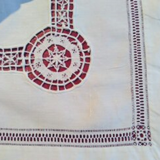 Nappe à thé en lin dentelle