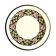 Antique ceramic trivet - floral decoration