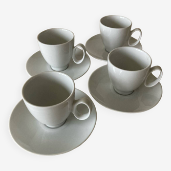 Guy Degrenne cups and saucers, Modulo white model