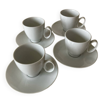Guy Degrenne cups and saucers, Modulo white model