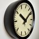 Industrial Bakelite Factory Wall Clock from Pragotron, 1960s