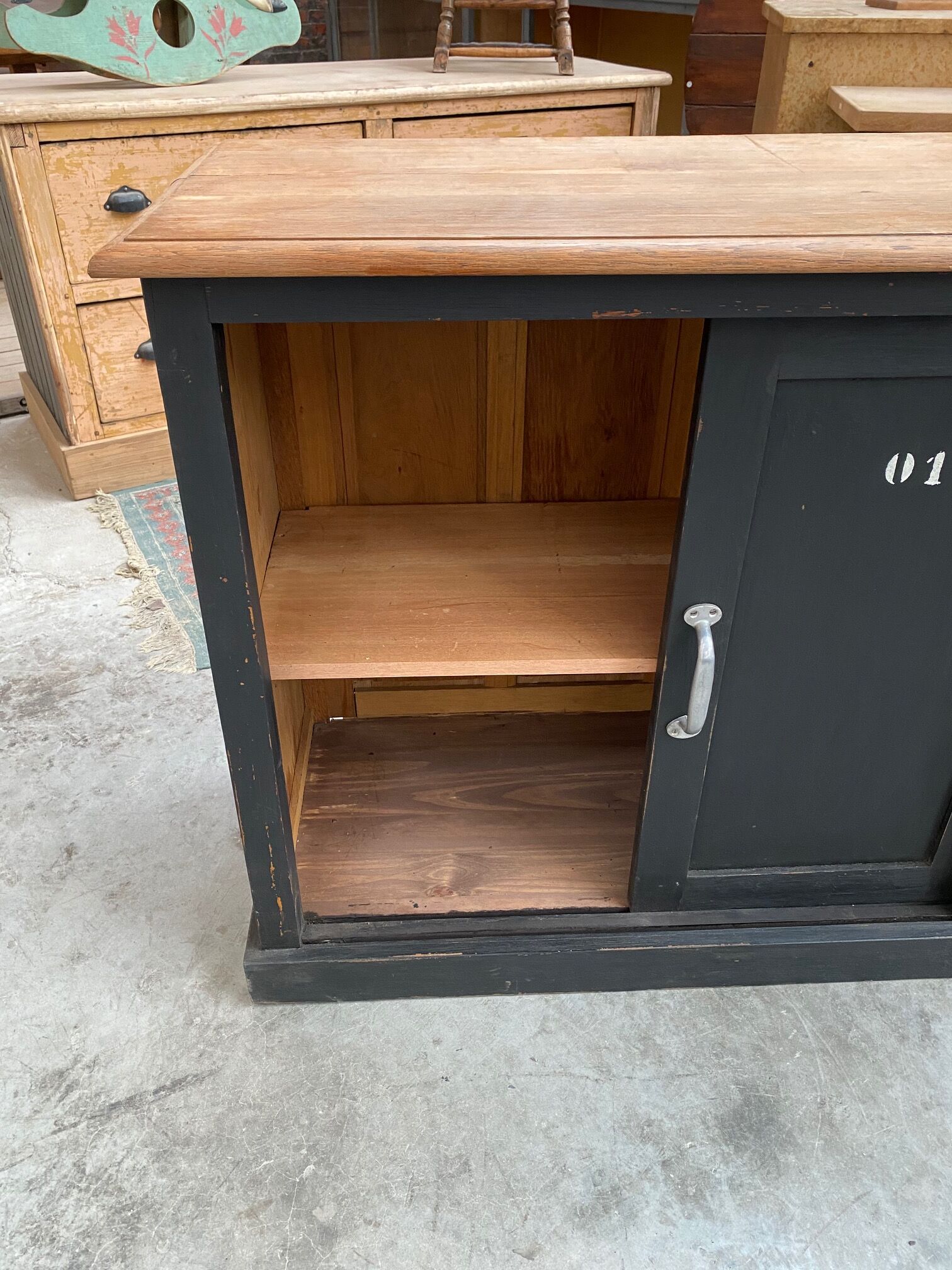 Old patinated craft furniture