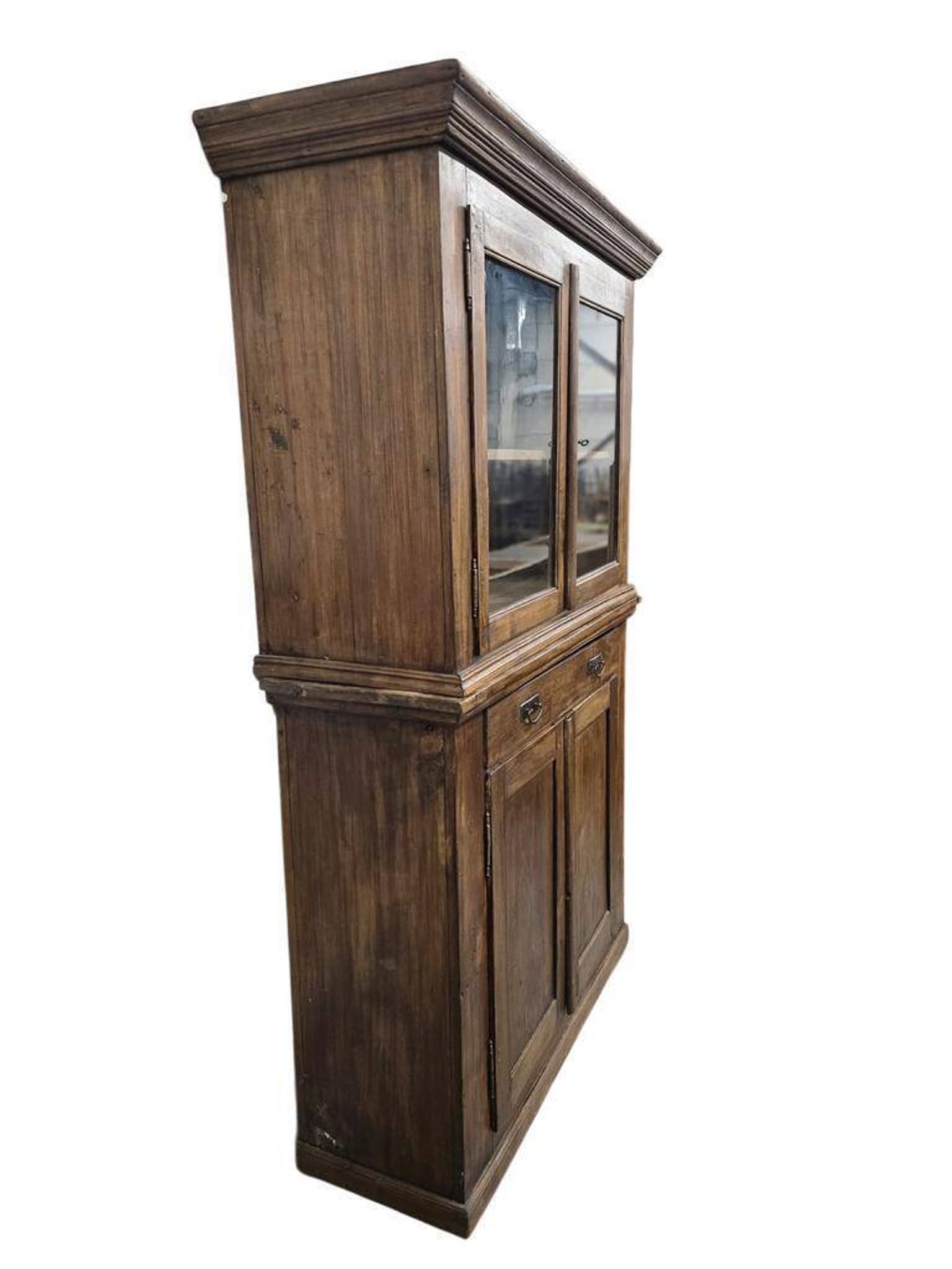 Vintage wooden display cabinet / sideboard / wardrobe