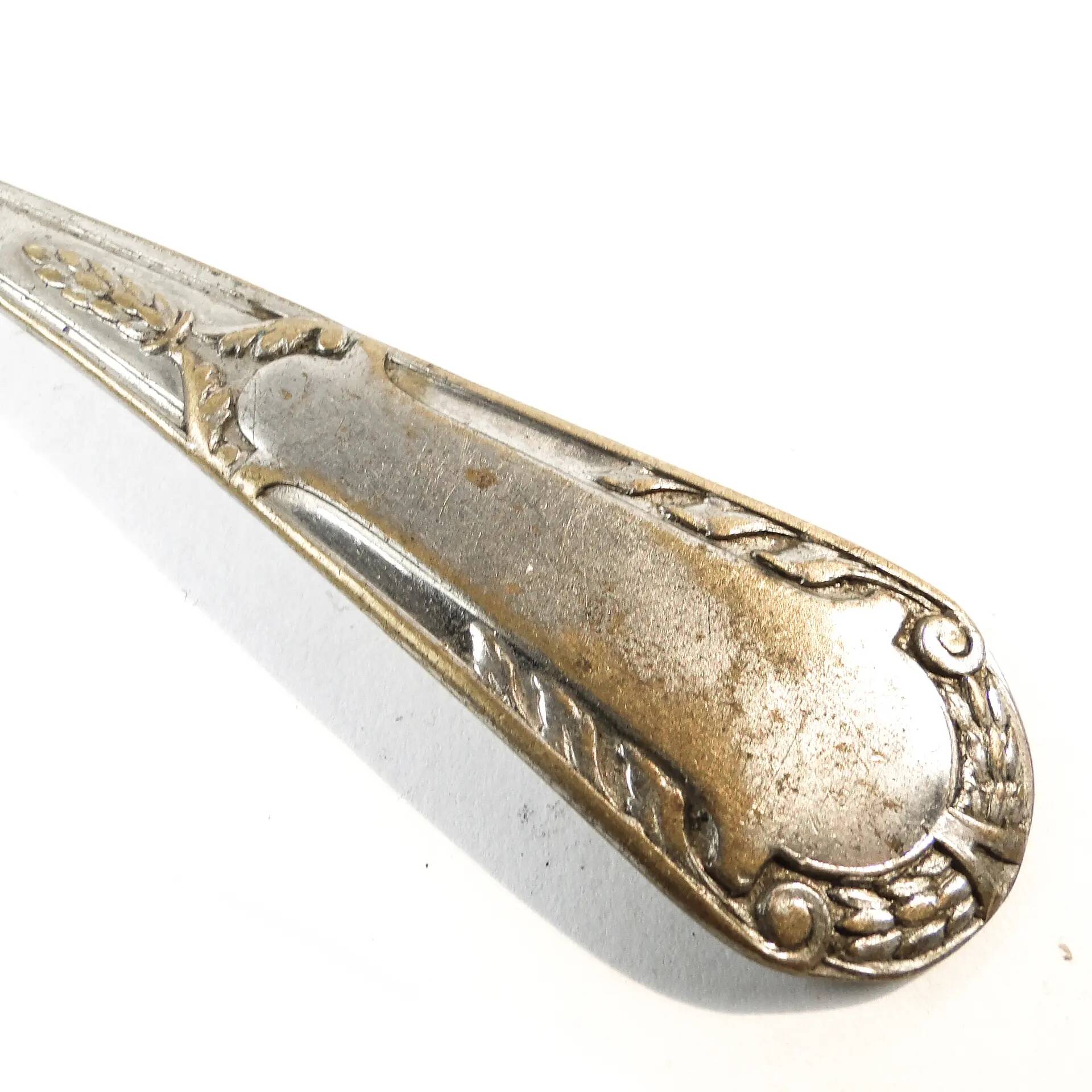 Absinthe spoon, silver-plated brass, Germany, early 20th century