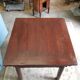 Red lacquered Asian table