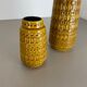 Ensemble de deux vases en poterie « Ocre » par Scheurich, Allemagne, années 1970