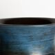 Vallauris, Vase Moderniste, céramique émaillée bleue, Jean de Lespinasse.