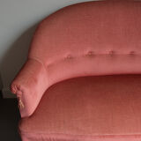 Old pink toad bench