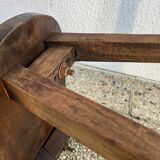 Industrial wooden stool