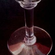 Port glass or crystal aperitif engraved nineteenth