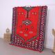 Red Vintage Moroccan Rug 167 x 190 cm - Berber Wool Rug - Handmade Rug Boho