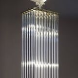 Art Deco style floor lamp made in the 70s in Murano glass
