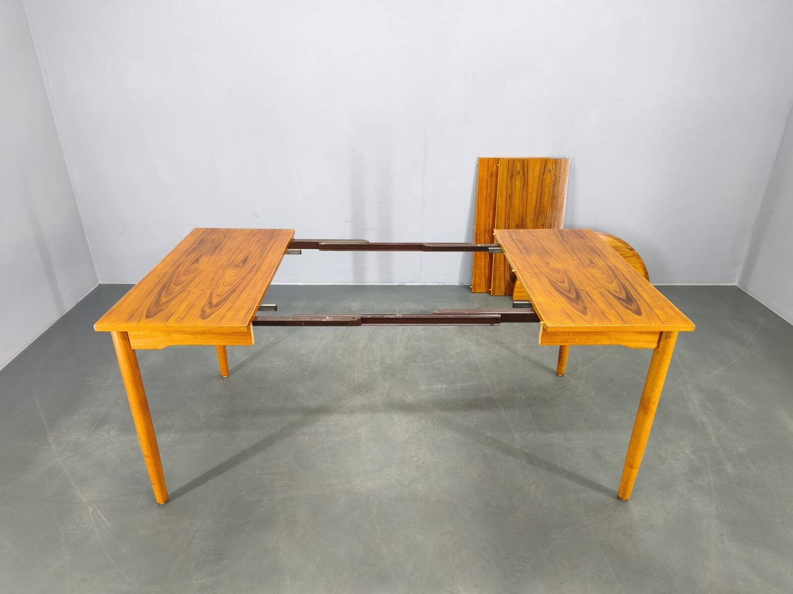 Danish Mid Century Teak Extendable Dining Table, 1960s