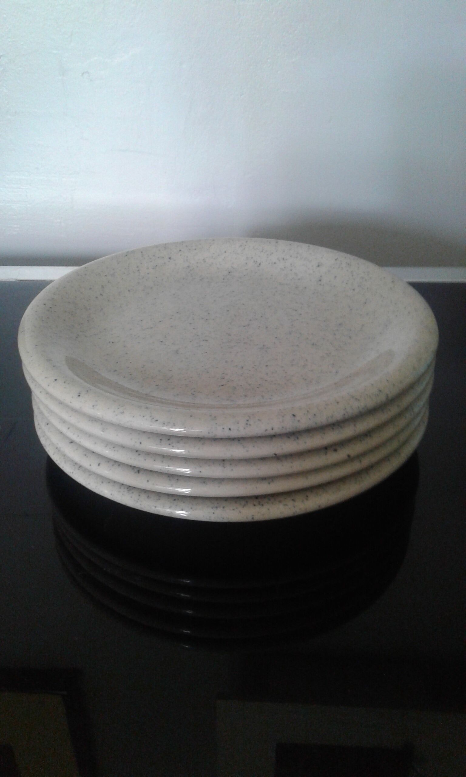 Set  de 5 assiettes en grès vernies Tulowice
