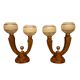 Unique table lamps from the mid-20th century, after renovation.