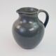 Large blue glazed stoneware pitcher Le Rivet France