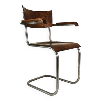 Bauhaus S43 chair designed by M. Stam for Robert Slezak, Czechoslovakia, 1930s.