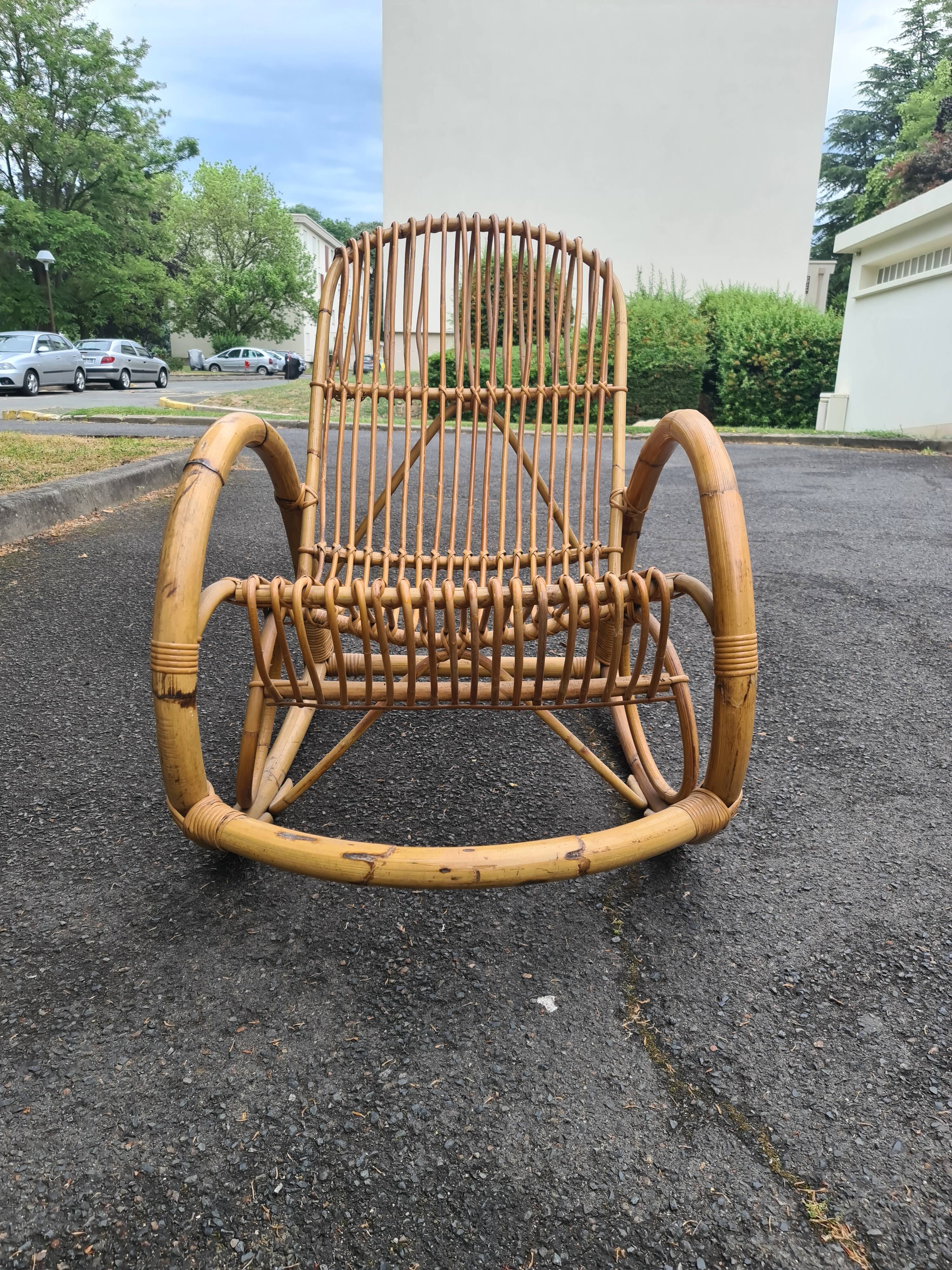 Rocking chair Rohe Noordwold vintage 60's