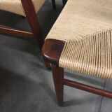 Teak Dining Chairs by Ejnar Larsen & Aksel Bender Madsen, Denmark 1960s