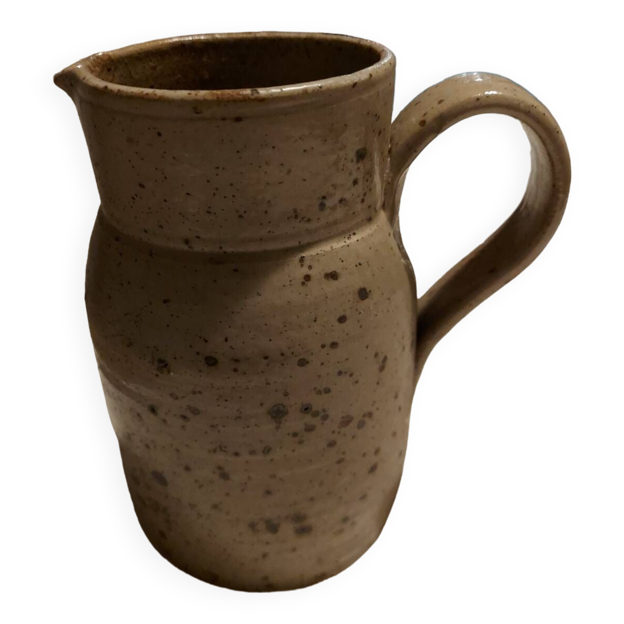 Pitcher in pyrite stoneware