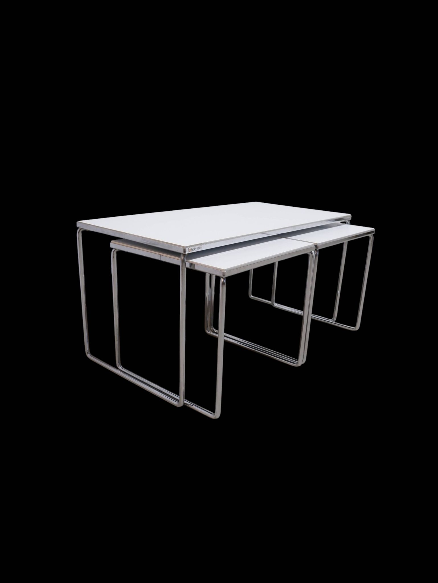 Set of 3 Brabantia side tables, 1960s Holland