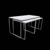 Set of 3 Brabantia side tables, 1960s Holland