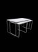 Ensemble de 3 tables d'appoint Brabantia, années 1960, Hollande