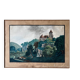 Tableau aquarelle XVIII° "Vue de Lasaratz - château de Sarraz" Canton de Vaud