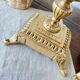 Duo de bougeoirs anciens en bronze