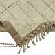 Tapis tribal tissé à la main en laine beige unique en son genre, 220 cm x 306 cm