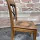 Chaise paysanne alsacienne vintage d'époque directoire