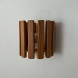 Vintage pine wall lamp, Sweden 1970