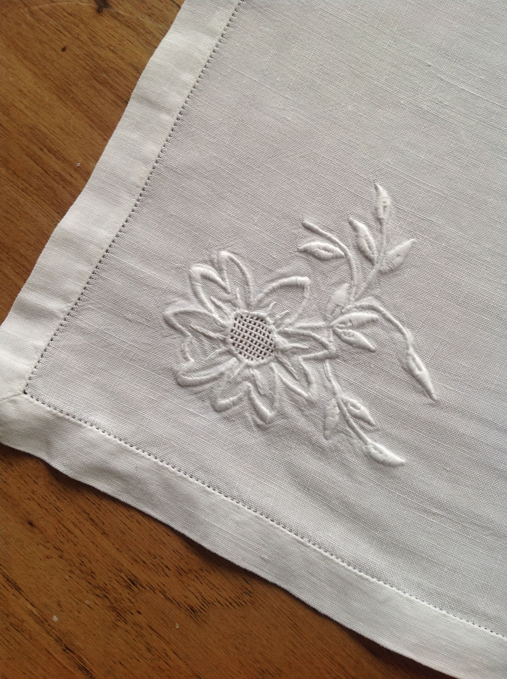 Series of 11 old embroidered towels