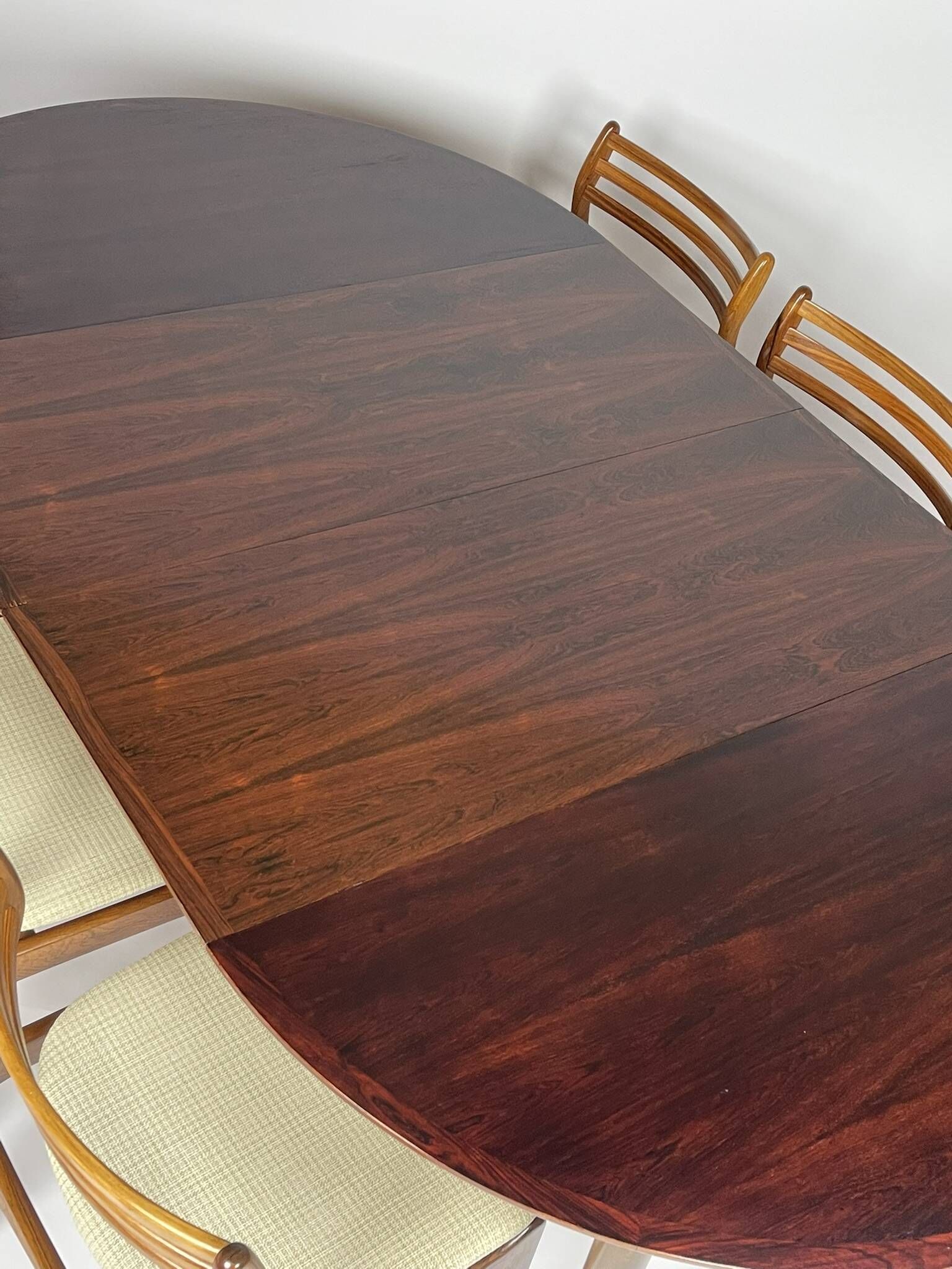 Table de salle à manger scandinave en palissandre année 60